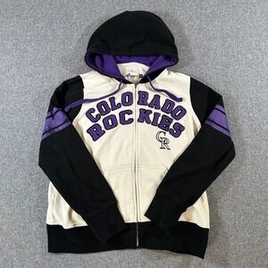 Colorado Rockies G-III 4her Full Zip Hoodie Womens XL MLB Baseball‎ Purple Black